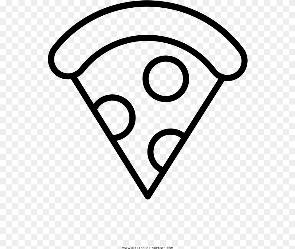 Pizza Dibujo, Gray Png