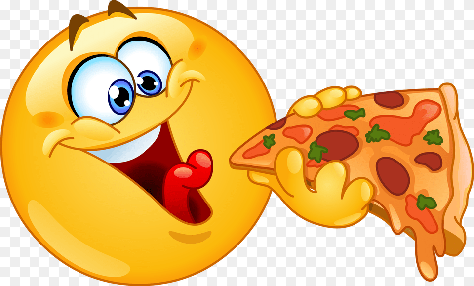 Pizza Eating Emoji Decal Eating Smiley Face, Food, Snack, Sweets Png Image