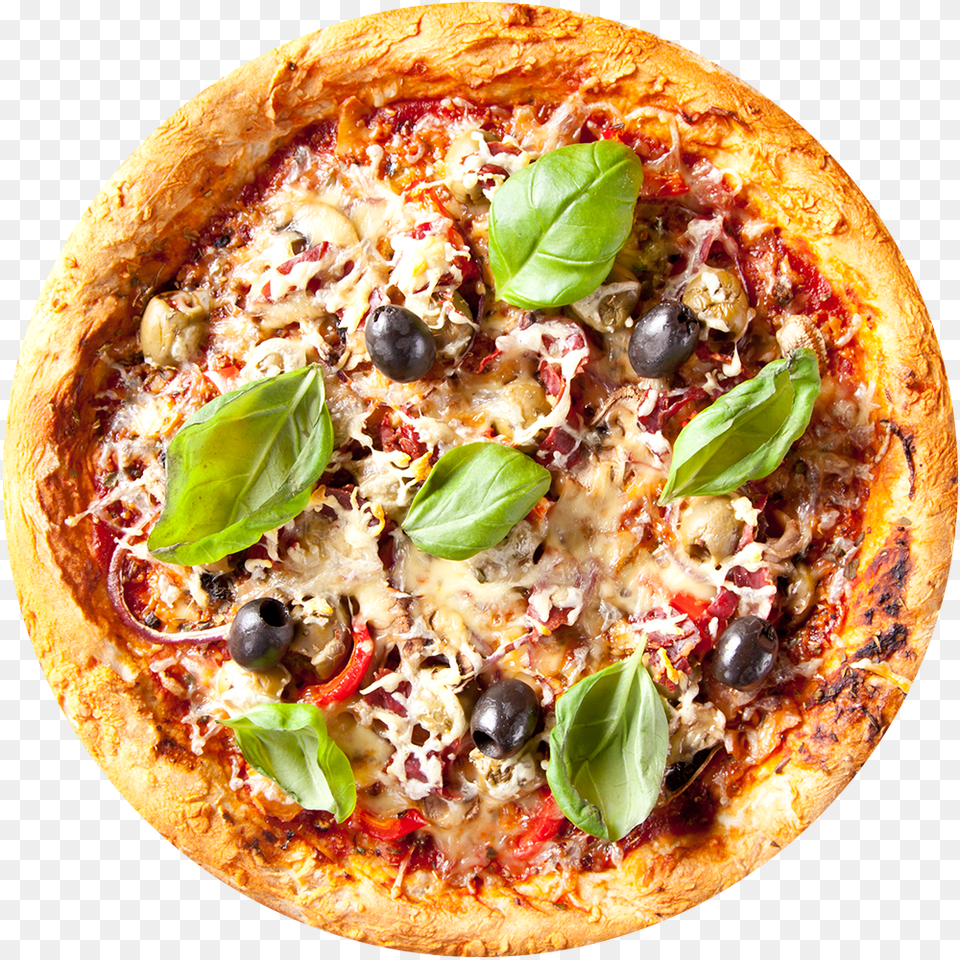 Pizza From Top, Food, Food Presentation Free Transparent Png