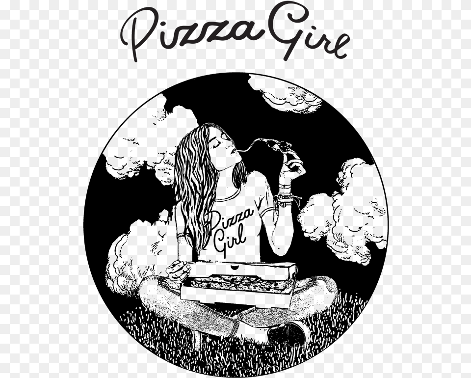 Pizza Girl Sauce, Blackboard, Text Free Transparent Png