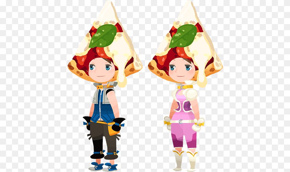 Pizza Hat Main Character In Kingdom Hearts Union X, Baby, Person, Face, Head Png Image