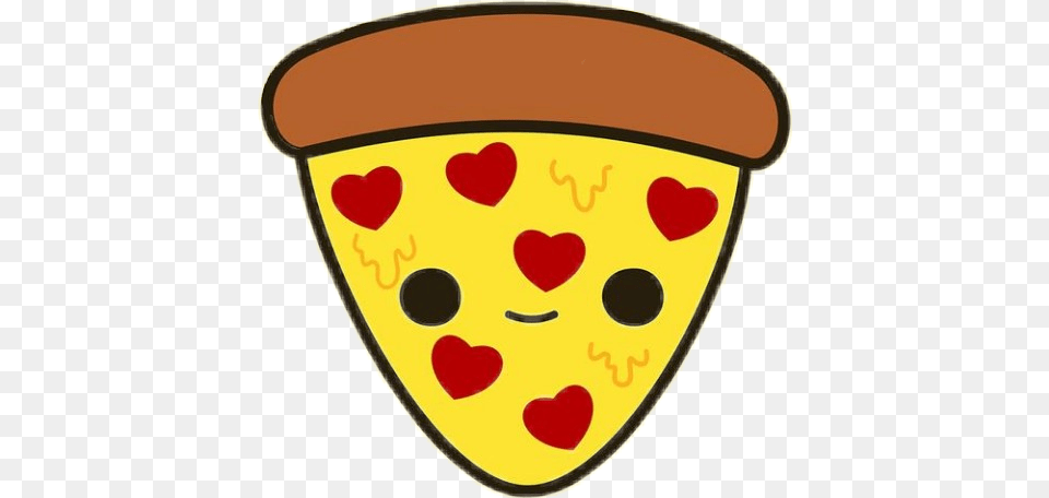 Pizza Heart Pizzasticker Kawaii, Food, Nut, Plant, Produce Free Png