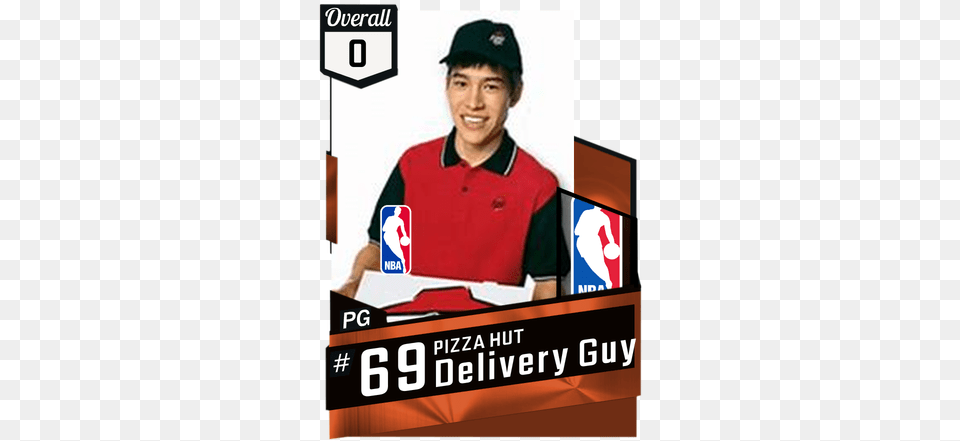 Pizza Hut Delivery Guy Nba 2k17 Custom Card 2kmtcentral Funny Myteam Cards, Baseball Cap, Cap, Clothing, Hat Free Transparent Png