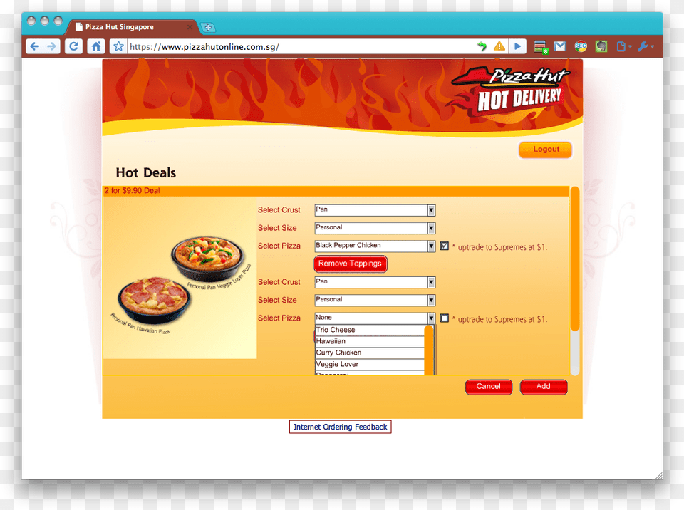 Pizza Hut Order System Download Ordering System Design, File, Text, Menu, Webpage Free Png