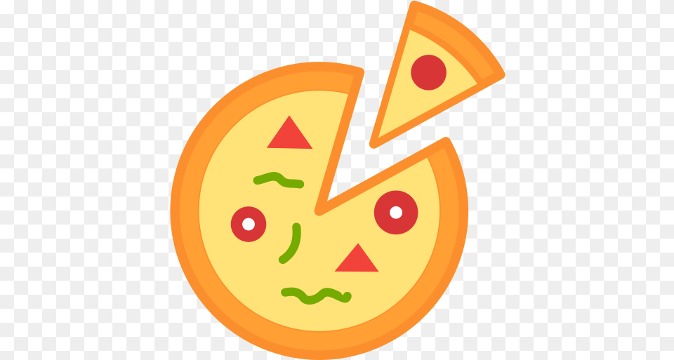 Pizza Icon And Svg Vector Vector Pizza Icon, Food, Sweets, Text Png