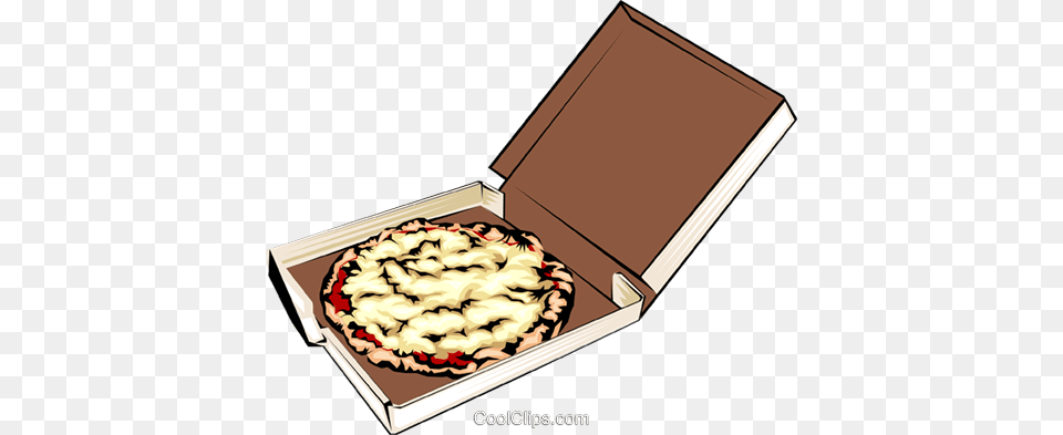 Pizza In A Box Royalty Vector Clip Art Illustration, Treasure, Cake, Dessert, Food Free Png