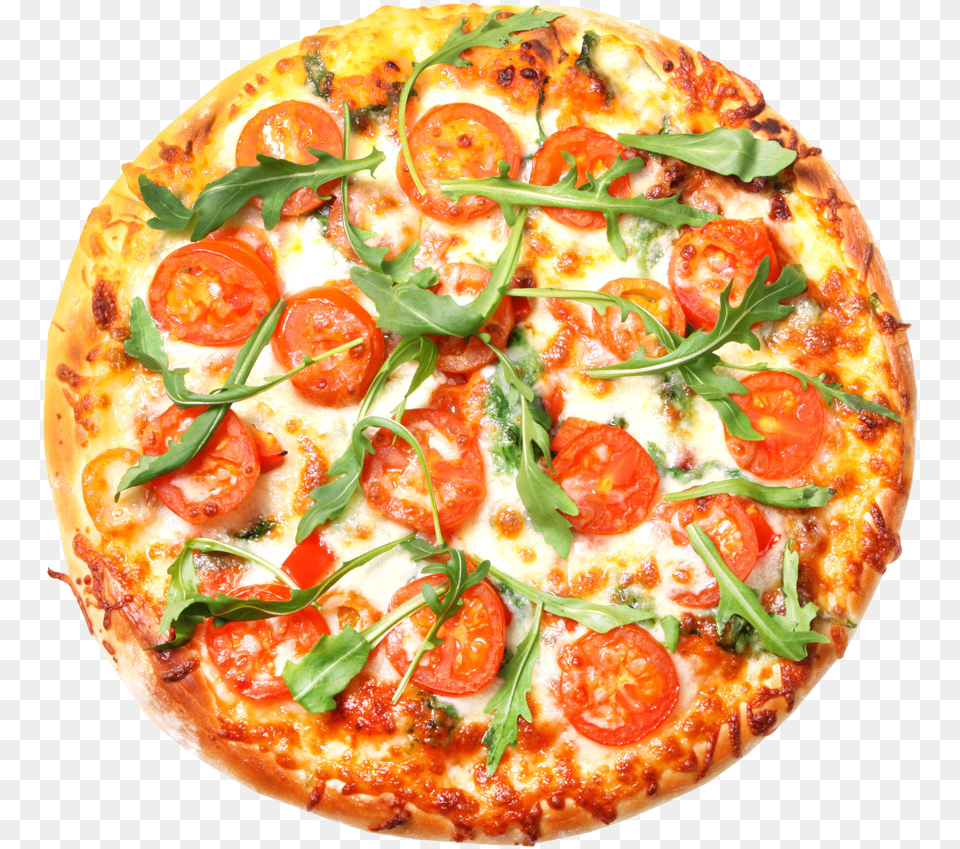 Pizza Italian Cuisine Vegetarian Cuisine Menu Restaurant Pizza, Food, Arugula, Leafy Green Vegetable, Plant Png Image