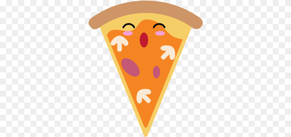 Pizza Italian Food Cute Kawaii Cartoon Slice Of Pizza Clip Art, Cone, Cream, Dessert, Ice Cream Png