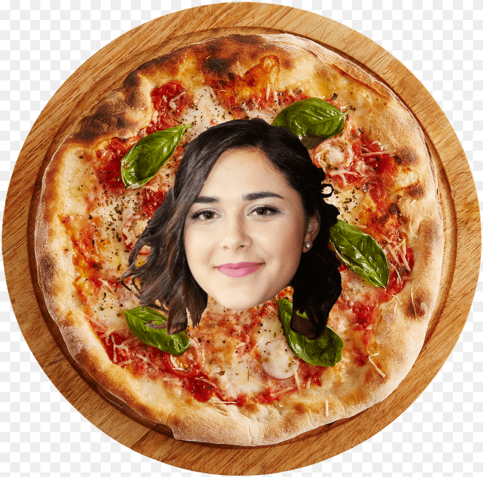 Pizza Margherita, Food, Food Presentation, Face, Head Free Png