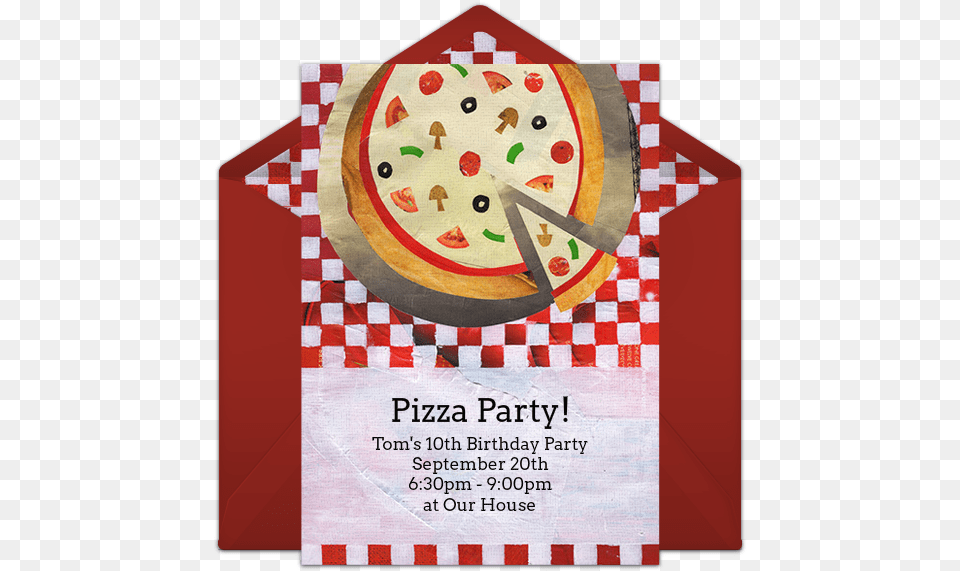 Pizza Party Invitation Template Advertisement, Poster Free Transparent Png