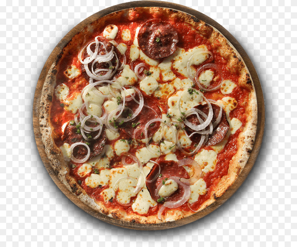 Pizza Pepperoni And Cheese Transparent Pizzaratti Alnuzha, Food, Food Presentation, Meal Free Png