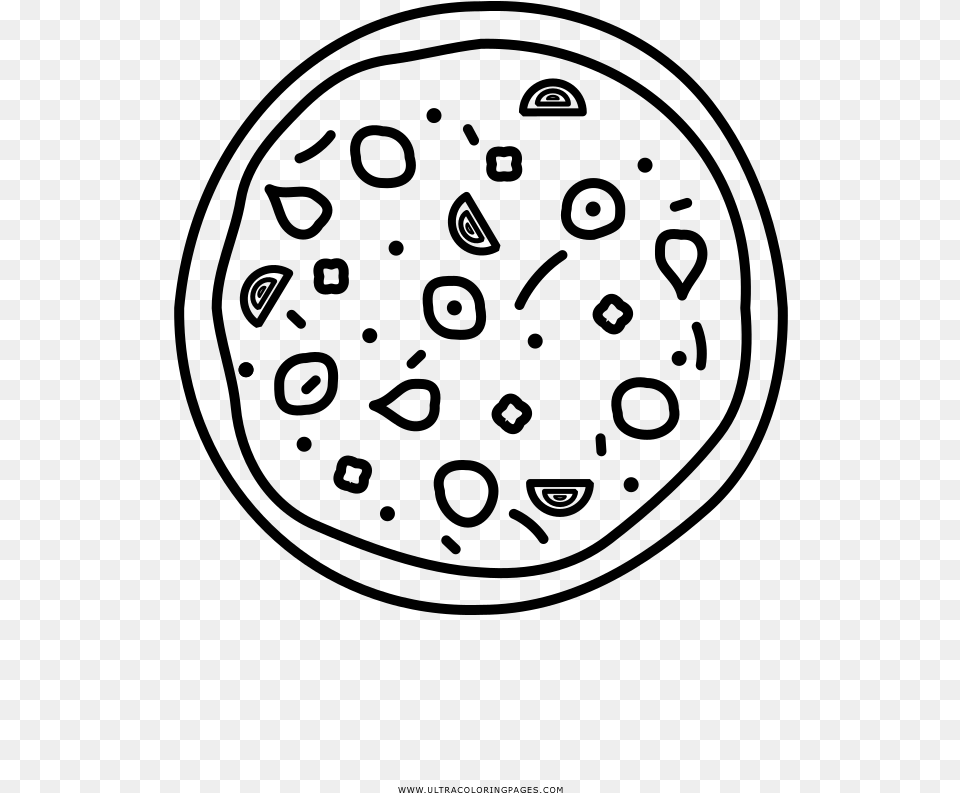 Pizza Pgina Para Colorear Coloring Book, Gray Png Image