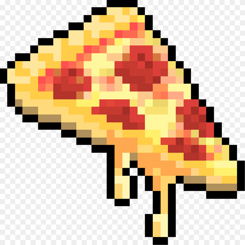 Pizza Pixel Pixels Pixeles Tumblr Food Pizza Pixel Art Free Transparent Png