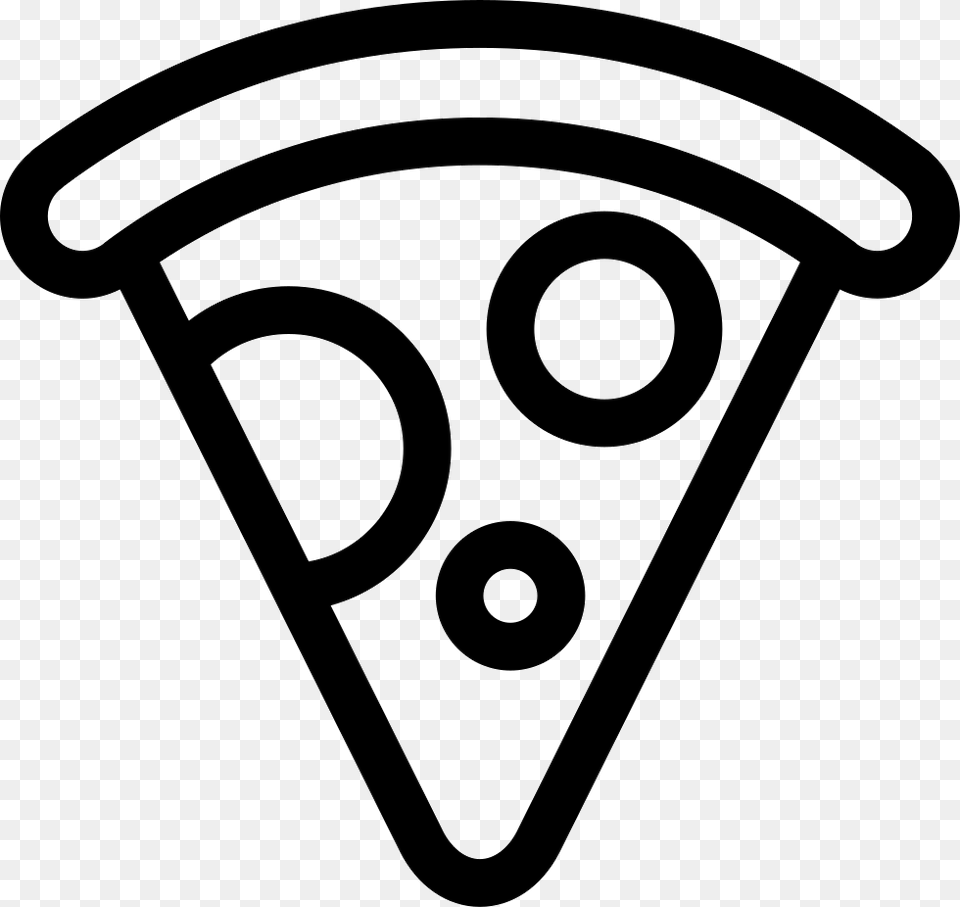 Pizza Pizza Icon In, Stencil, Triangle Png