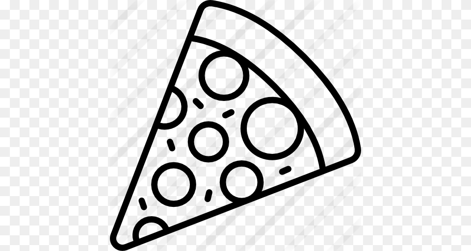 Pizza Slice, Gray Png Image