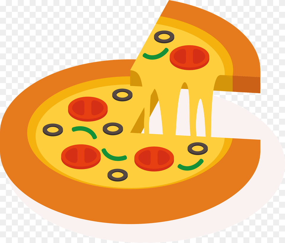 Pizza Slice Food Clipart, Meal, Dish, Cutlery, Fork Free Png Download