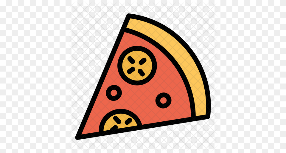 Pizza Slice Icon Dot, Triangle Free Png Download