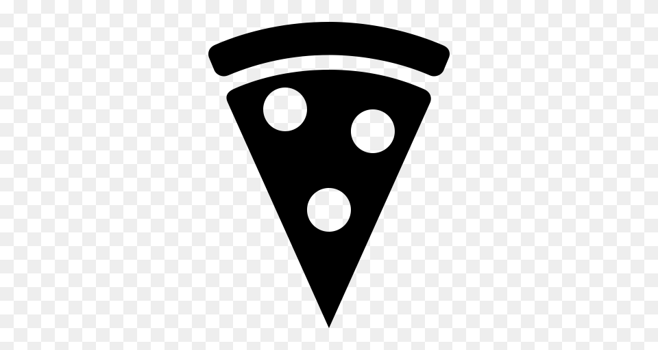 Pizza Slice Icon With And Vector Format For Unlimited, Gray Png