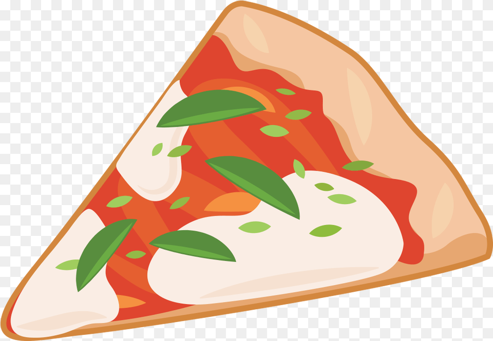 Pizza Slice Italian Food Vector Illustration Italian Cuisine Png Image