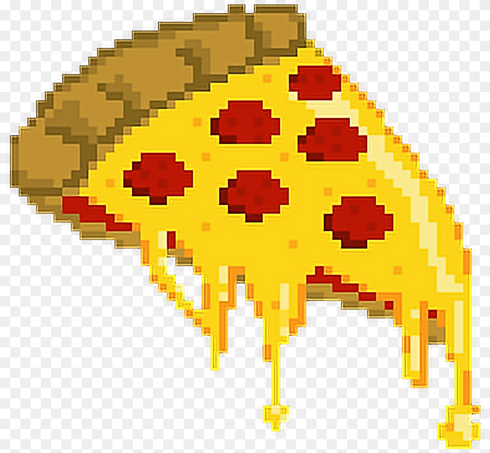Pizza Slice Pixel Art, Food Free Png Download
