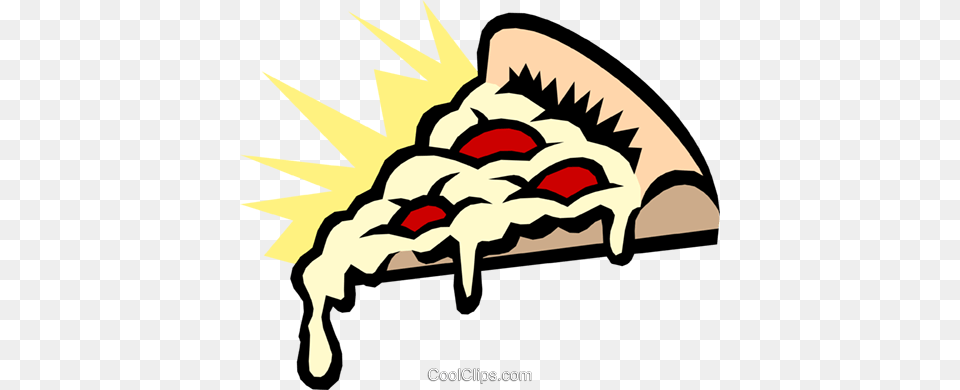 Pizza Slice Royalty Free Vector Clip Art Illustration, Food, Meal, Dish, Animal Png Image