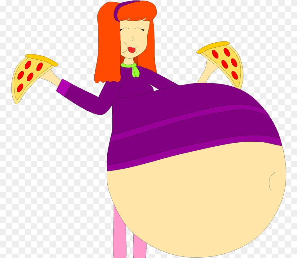 Pizza Stuffing Daphne By Angry Clipart Of Daphnes, Purple, Adult, Produce, Woman Free Png Download
