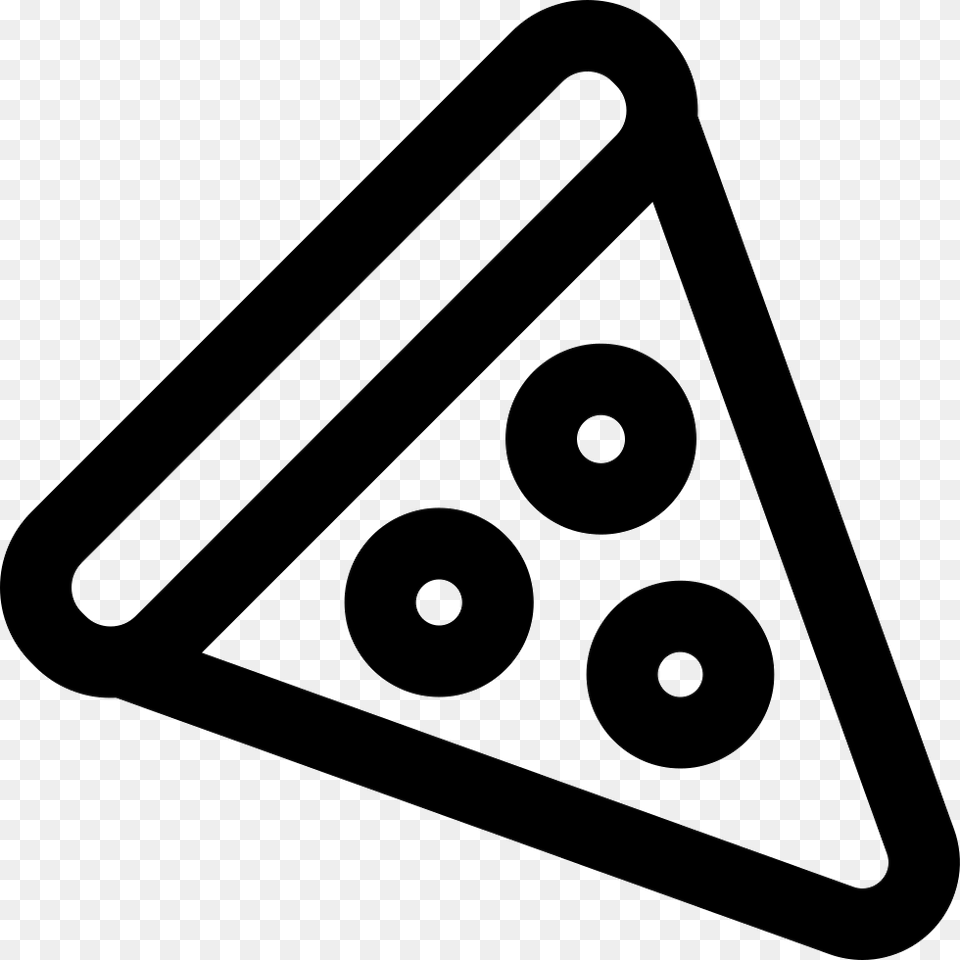 Pizza Triangle Outline Triangle Pizza Outline Free Transparent Png