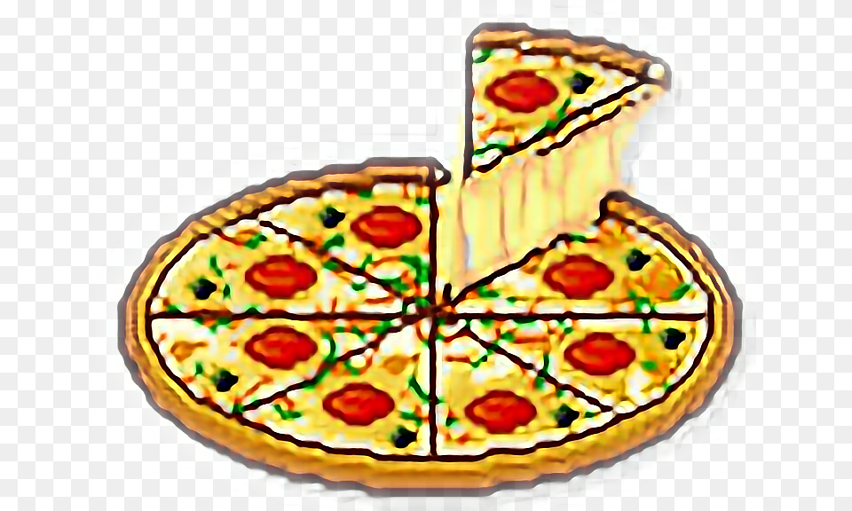 Pizza Tumblr Cute Adorable Pixel Food Gif, Lunch, Meal Free Png Download