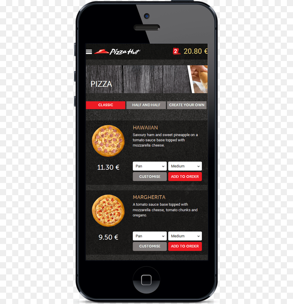 Pizzahut Mobile Online Ordering Mobile App, Electronics, Mobile Phone, Phone, Food Png