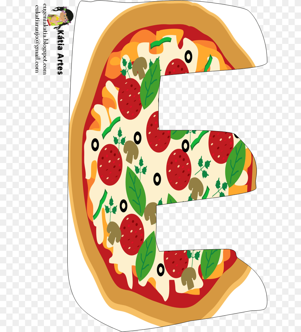 Pizzas Letra Animada A De Pizza, Cutlery, Food, Fork Png Image