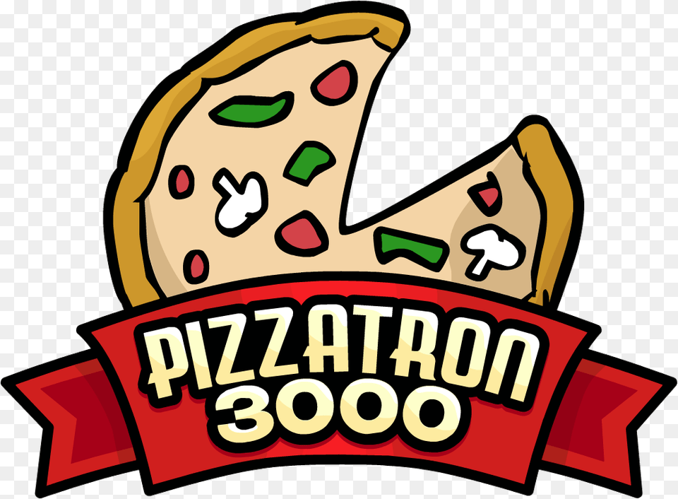 Pizzatron 3000 Logo Pizzatron, Food, Lunch, Meal, Sweets Free Transparent Png