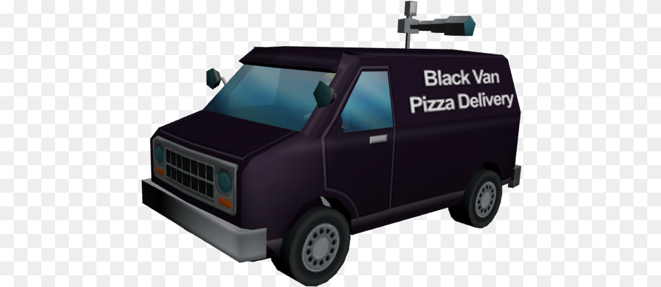 Pizzavan Simpsons Hit And Run Black Van, Moving Van, Transportation, Vehicle, Caravan Png