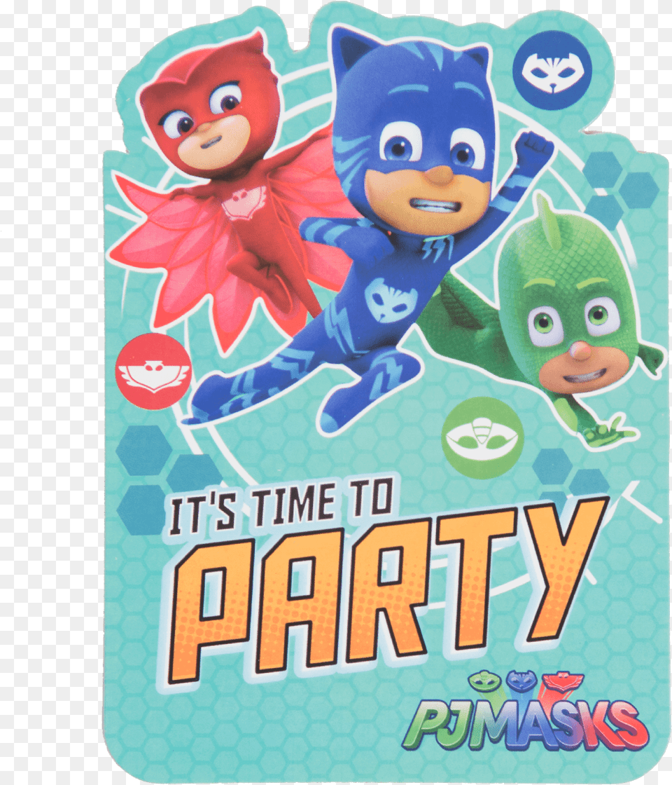 Pj Mask Party Invitations Pj Mask Gift Bag, Baby, Person, Face, Head Png Image