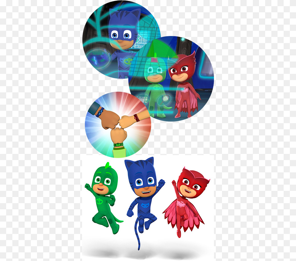 Pj Masks Are On Their Way Meet The Pj Masks A Pj Masks Sticker Book, Baby, Person, Face, Head Png Image