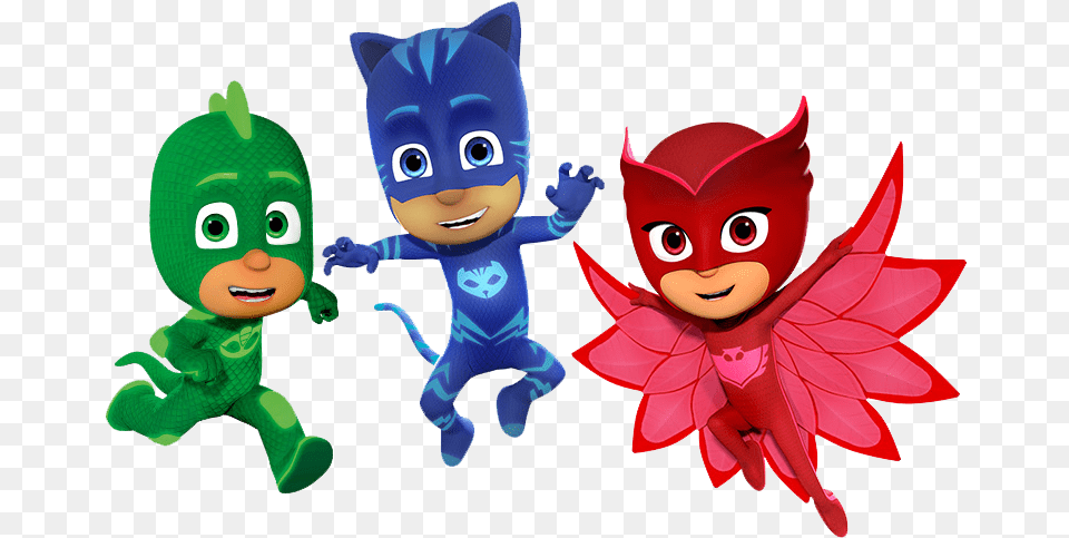 Pj Masks Characters, Baby, Person, Plush, Toy Free Png