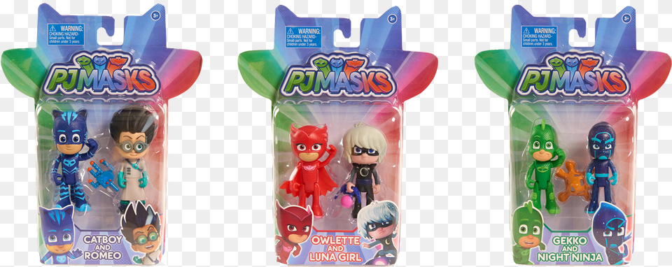 Pj Masks Figure Pack Assortment Pj Masks Figure Set, Toy, Doll, Person, Face Png Image