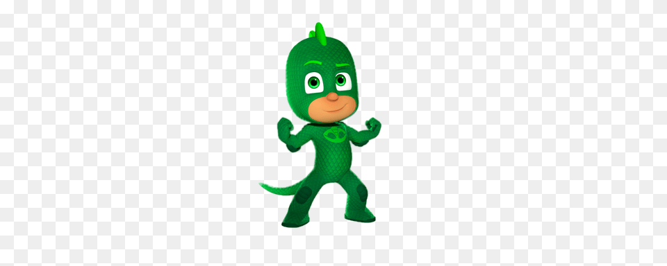 Pj Masks Gekko, Green, Elf, Alien, Plush Png