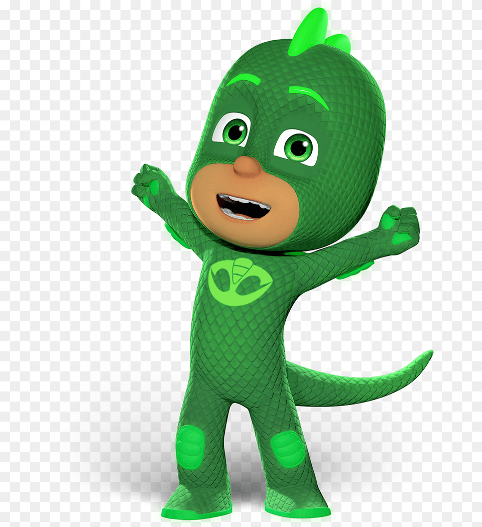 Pj Masks Gekko, Green, Toy, Elf, Face Free Png