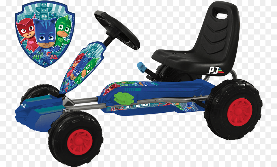 Pj Masks Go Kart, Wheel, Vehicle, Transportation, Machine Png Image