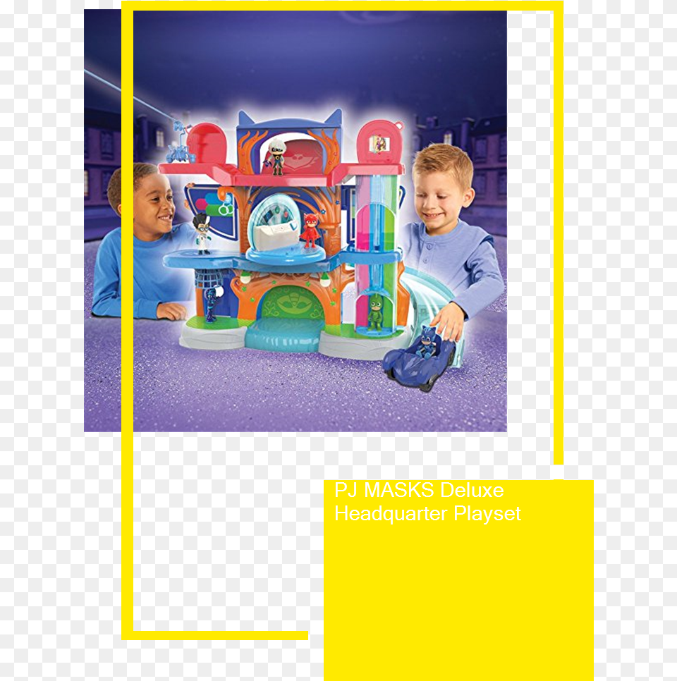 Pj Masks Hq Playset, Play Area, Person, Male, Indoors Free Png