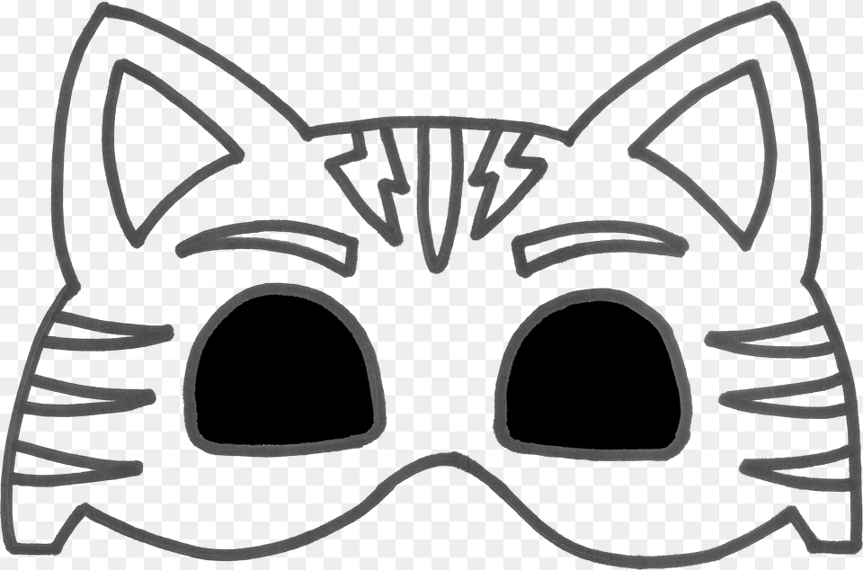 Pj Masks Owlette Mask Template Molde Mascara Pj Masks, Stencil Free Png Download