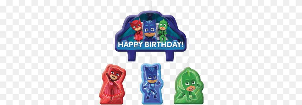 Pj Masks Party Candle Set Pj Masks Candles, Baby, Person, Face, Head Free Transparent Png