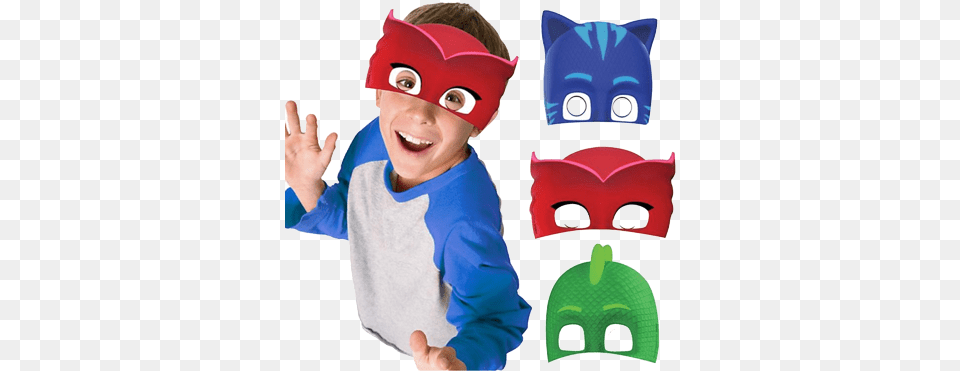 Pj Masks Party Masks Pj Masks Photo Booth Kit, Baby, Person Png
