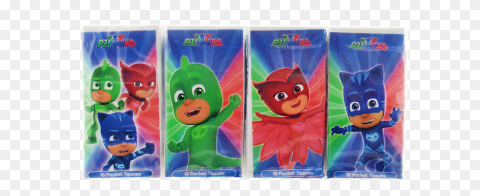 Pj Masks Pocket Tissues 8pk Action Figure, Baby, Person, Animal, Cat Free Png Download