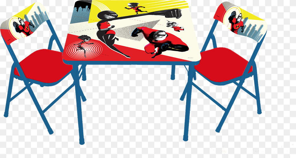 Pj Masks Table And Chair Princess Kids Table, Person, Art, People, Graphics Png Image