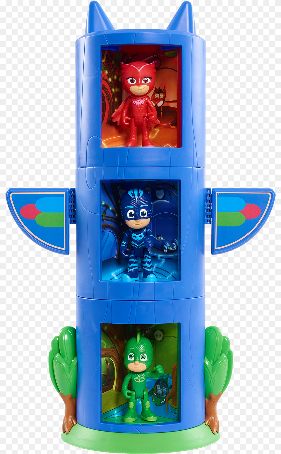 Pj Masks Transforming Figurecatboy Large Pj Masks Transforming Tower, Toy, Baby, Person, Face Free Png