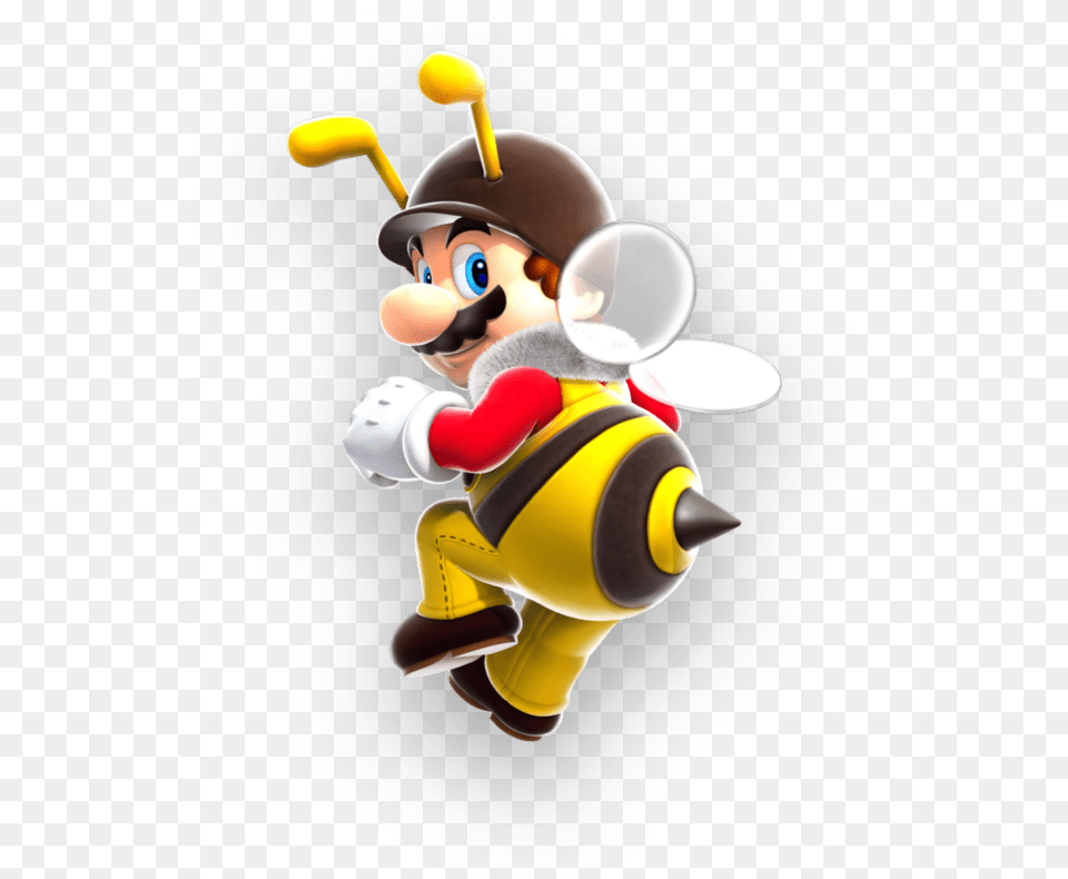 Pjiggles Super Mario Galaxy Bee Mario, Toy, Game, Super Mario, Face Free Transparent Png