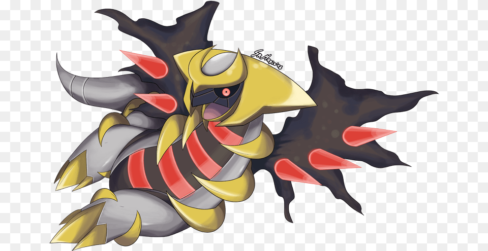 Pkmn Giratina Cartoon, Electronics, Hardware, Animal, Bee Free Png Download