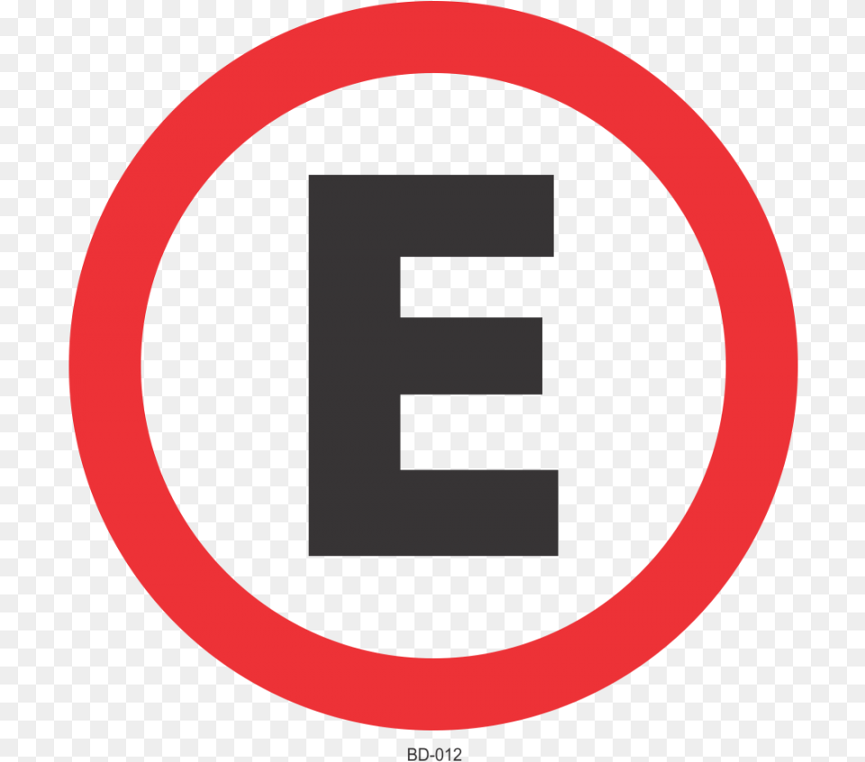Placa De Estacionamento Regulamentado E For Emergency, Sign, Symbol, Road Sign, Disk Free Png Download