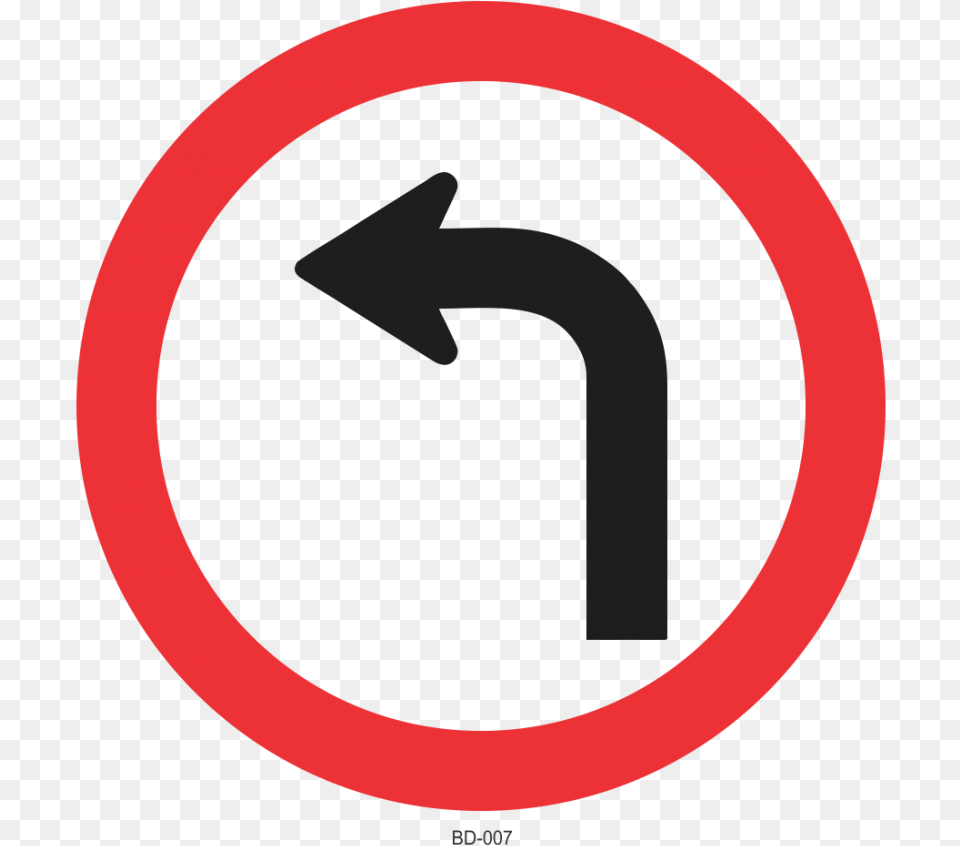 Placa De Trnsito Placa Vire A Esquerda, Sign, Symbol, Road Sign Png Image
